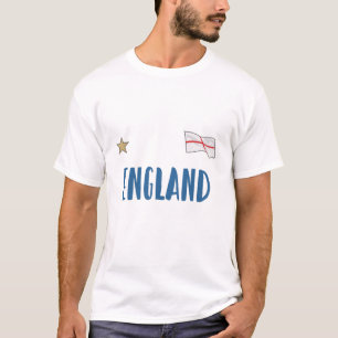 T-shirt Angleterre Fan Shirt Anglais Drapeau