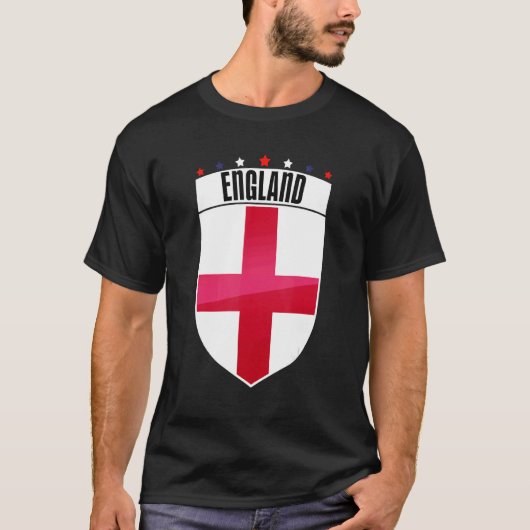 T-shirt Angleterre Football Supporter Visiteur Anglais Soc (Devant)