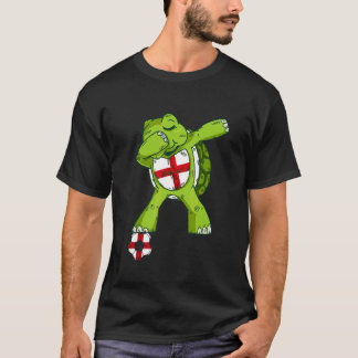T-shirt Angleterre Football Tortue Dabbing Drapeau Anglais