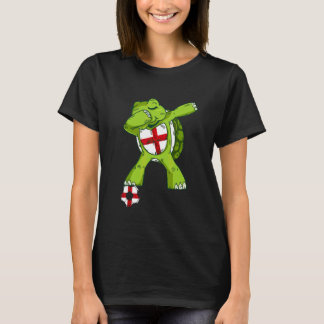 T-shirt Angleterre Football Tortue Dabbing Drapeau Anglais