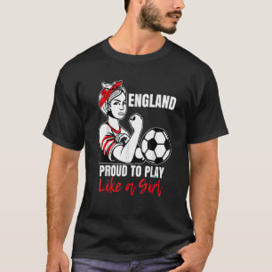 T-shirt Angleterre Kit de football féminin pour filles et