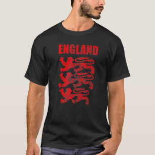 T-shirt Angleterre Red Lion Outfit Soccer JoueurJersey Tri