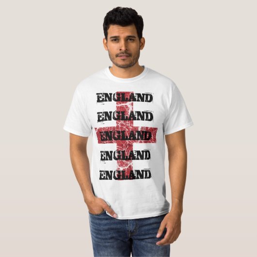 T-shirt ANGLETERRE St George (Devant entier)
