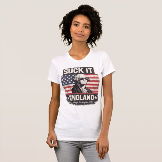 T-shirt Angleterre, Suce ! (Devant entier)