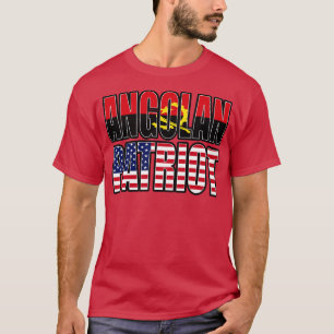 T-shirt Angolais American Patriot Pride Patrimoine Drapeau