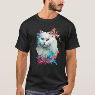 T-shirt Angora Turc Éclaboussures Colorées De Peinture, Ab