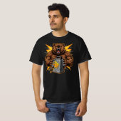 T-shirt Angry Bear Grating Cheese Grater Hater (Devant entier)