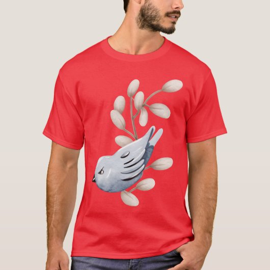 T-shirt Angry Blue Bird amis (Devant)