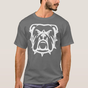 T-shirt Angry Bulldog Face Mascot