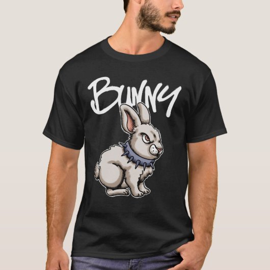 T-shirt Angry Bunny streetwear  (Devant)