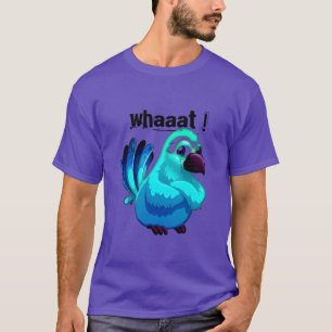 T-shirt Angry Cartoon Blue Bird rétro