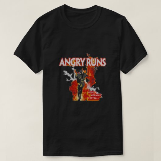 T-shirt Angry Coule Bon Matin Football Classique (Design devant)
