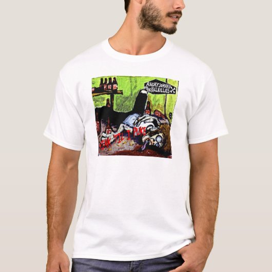 T-shirt Angry Johnny "Boire jusqu'au bout" (Devant)