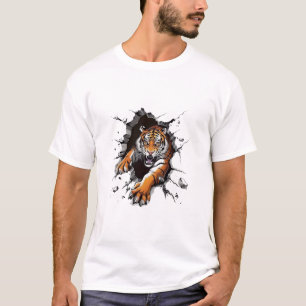 T-shirt Angry Lion Strong Paw test Luxe