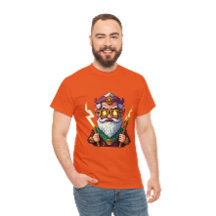 Angry Pixelated Zeus with steampunk glasses