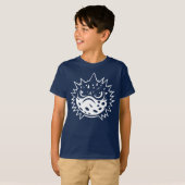 T-shirt Angry Puffer Fish Funny Introvert Beach Trip Kids (Devant entier)