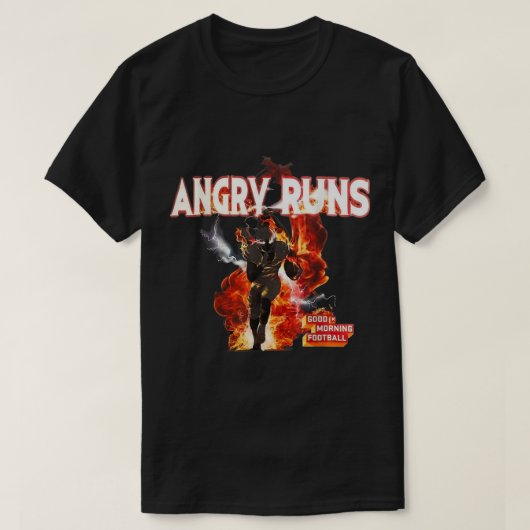 T-shirt Angry Run Good Morning Football (Design devant)