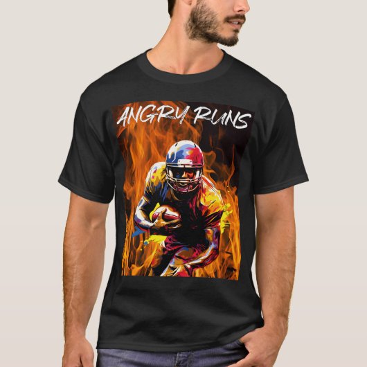 T-shirt Angry Runs - Football américain (Devant)