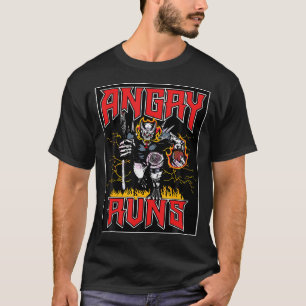 T-shirt Angry Runs Good Morning Football Athlete Sport Lov