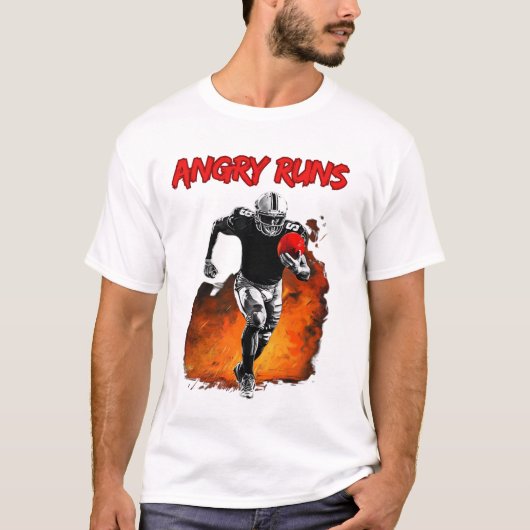 T-shirt Angry Runs Good Morning Football Git pour les fans (Devant)