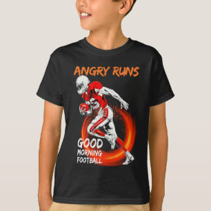 T-shirt Angry Runs Good Morning Football mignon Amateur Sp