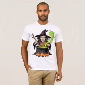 T-shirt Angry Witch Halloween (Devant entier)