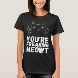 T-shirt Angrycats Chat Sarcasique Humour de Chat Noir
