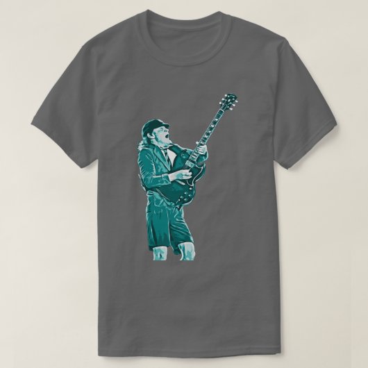 T-SHIRT ANGUS JEUNE ROCK N ROLL (Design devant)