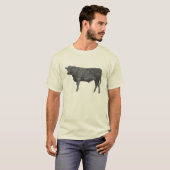 T-shirt Angus noir (Devant entier)