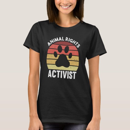 T-shirt Animal Activist Rescue Animals Conservation Rights (Devant)