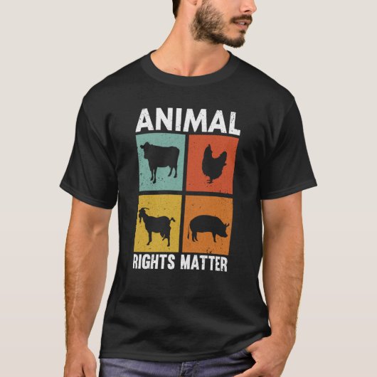 T-shirt Animal Activist Rescue Animals Conservation Rights (Devant)
