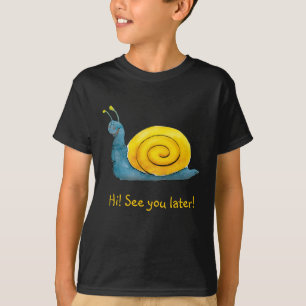 T-shirt Animal adorable heureux de l'escargot