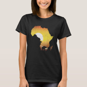T-shirt Animal Africa Safari Savanna Sunset Elephant