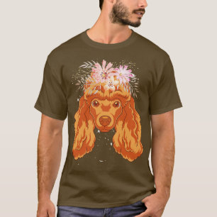 T-shirt Animal Amoureux des chiens Flower Crown Chien race