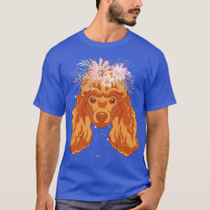 T-shirt Animal Amoureux des chiens Flower Crown Chien race
