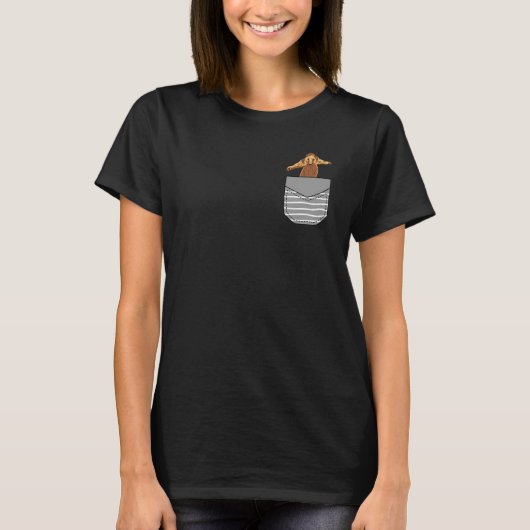 T-shirt Animal Anteater In Pocket (Devant)