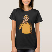 T-shirt Animal Asl Gesture main Sourds Acteurs de perte d' (Devant)