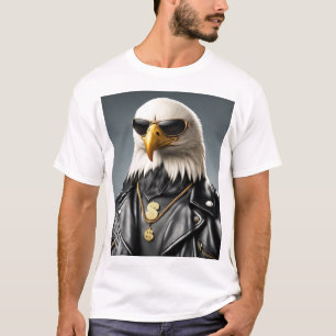 T-shirt Animal cool Avec Lunettes De Soleil Et Veste En Cu
