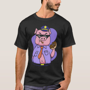 T-shirt Animal Cop Pig Police Officier Américain Policier