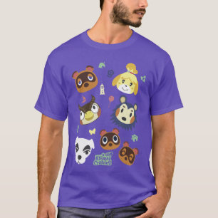 T-shirt Animal Crossing Amis Animaux Mignons Nintendo Gran