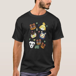 T-shirt Animal Crossing Group Big Face Poster