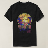 T-shirt Animal Crossing New Horizons Isabelle Vacation Mod (Design devant)