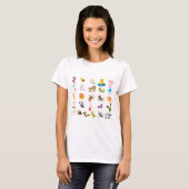 T-shirt Animal d'alphabet (Devant entier)