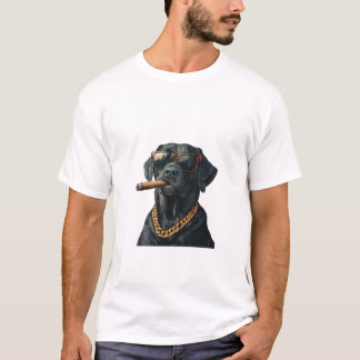 T-shirt animal dans la chemise