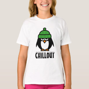 T-shirt animal de bande dessinée de pingouin
