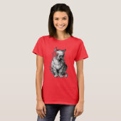 T-shirt animal de chats Grumpy Cute (Devant entier)