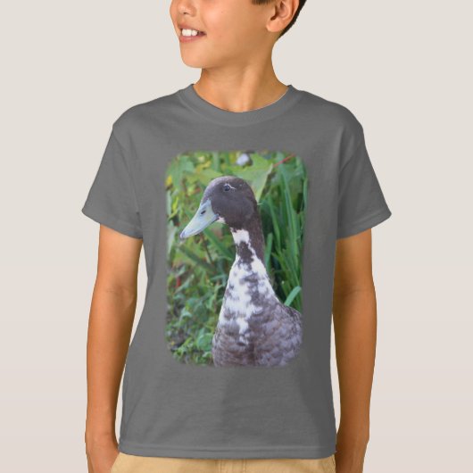 T-shirt Animal de ferme d'oies gris mou (Devant)