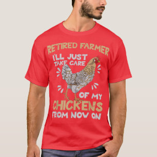 T-shirt Animal De Ferme Fermier Retraité Je Vais Juste Pre