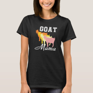 T-shirt Animal de ferme pour les femmes chèvre maman Retro