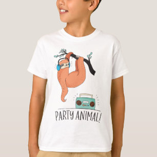 T-shirt Animal de la partie Sloth